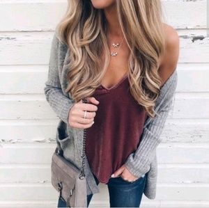 Abercrombie and Fitch Velvet Cami Size S